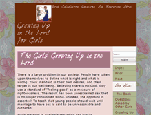 Tablet Screenshot of growingupgirls.info